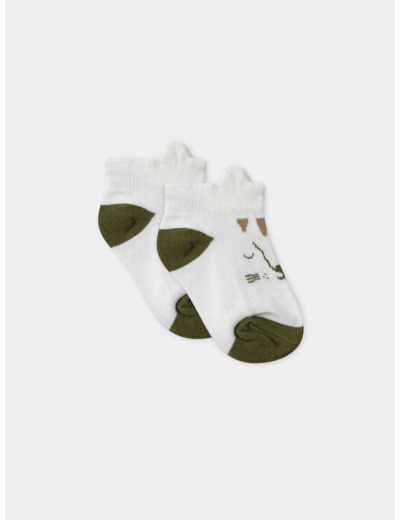 Chaussettes jacquard tête de chat