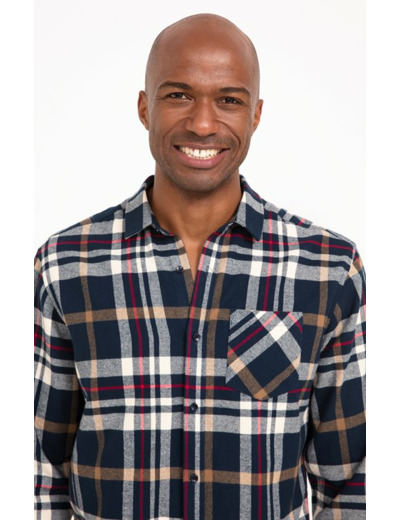 Chemise Manches Longues À Carreaux