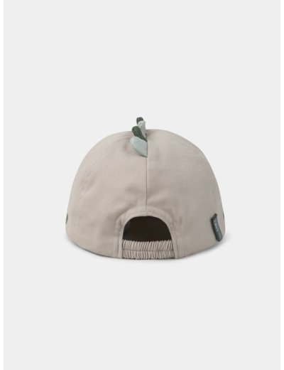 Casquette beige broderie "dino"