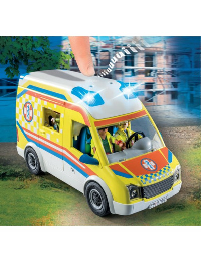 AMBULANCE AVEC EFFETS LUMINEUX PLAYMOBIL CITY LIFE 71202