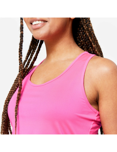 Débardeur dos nageur fitness cardio My Top Femme Rose