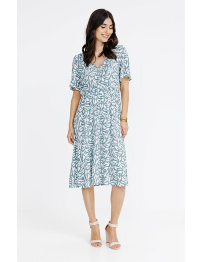 Robe midi imprimée