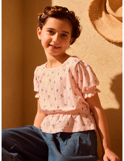 T-shirt à fleurs