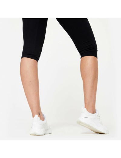 Corsaire de fitness slim femme, noir ultra