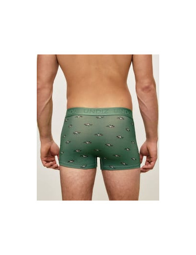 Boxer vert en coton motifs canards