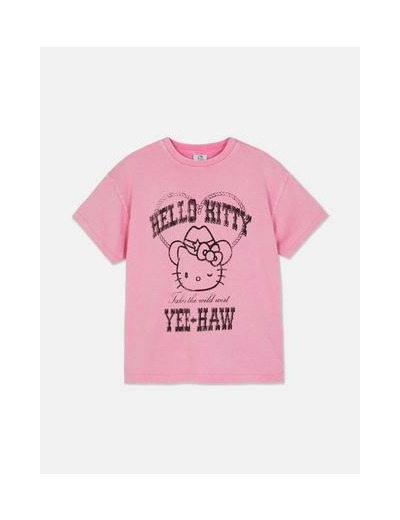 7–15 ans | T-shirt délavé à l'acide Hello Kitty