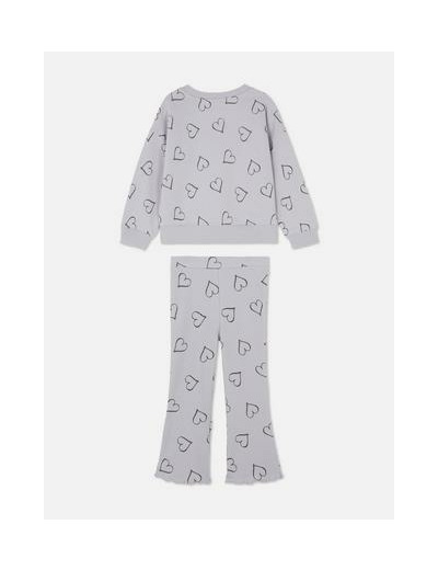18 mois-8 ans | Ensemble sweat-shirt imprimé et legging évasé