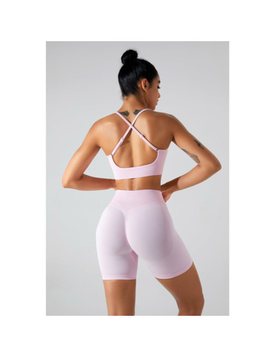 Brassière Sculpt Scrunch - Rose pale
