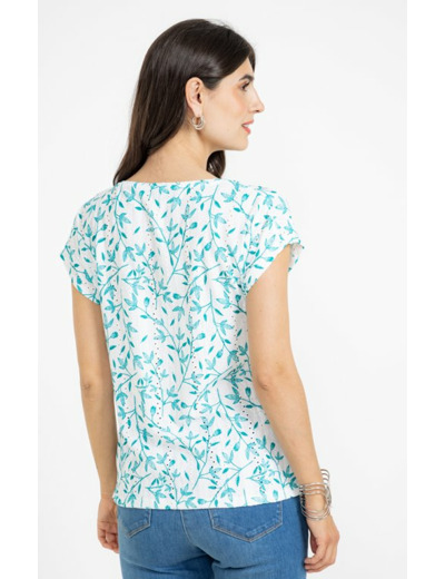 Tee-shirt brodé manches courtes