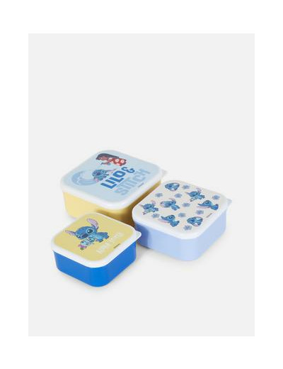 Lot de 3 pots à encas empilables Disney Lilo & Stitch