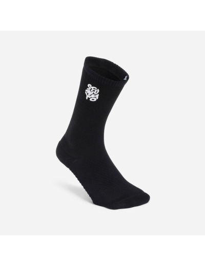 Chaussettes mi-mollet, noir et marron, lot de 2