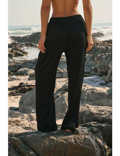 Pantalon fluide élastiqué,Pantalon fluide élastiqué;${refinementColor}