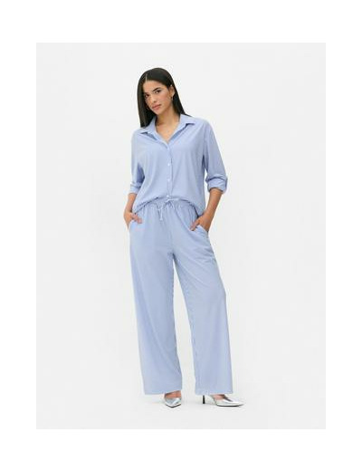 Chemise oversize rayée en jersey