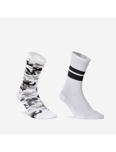 Chaussettes hautes de fitness, noires