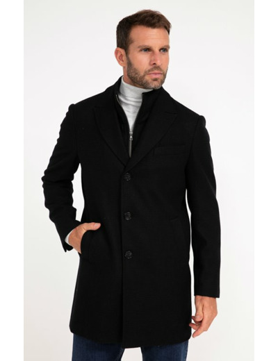 Manteau Mi-Long Blugaufre