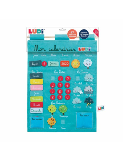 CALENDRIER BASIC BLEU