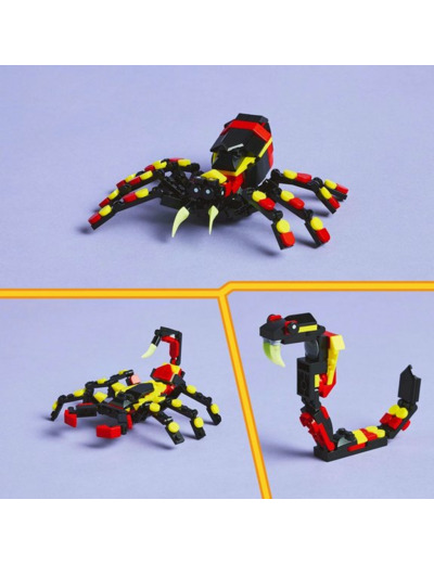 ANIMAL SAUVAGE : L’ARAIGNÉE SURPRENANTE 3 EN 1 LEGO CREATOR 31159