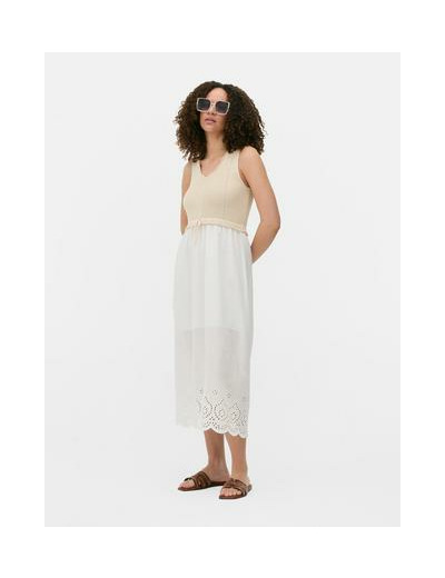 Robe longue brodée