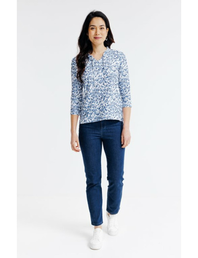 Tee-shirt imprimé manches 3/4