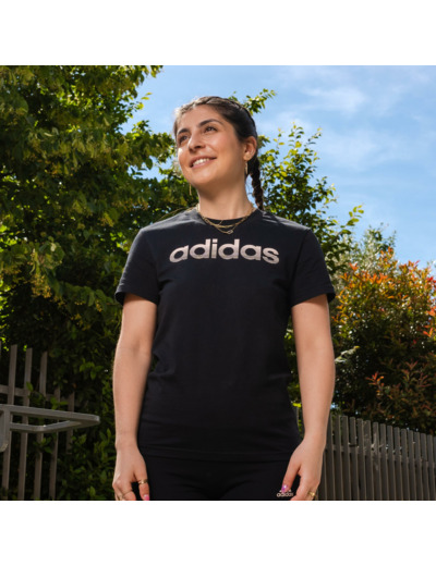 T-SHIRT DE FITNESS SOFT TRAINING ADIDAS FEMME NOIR