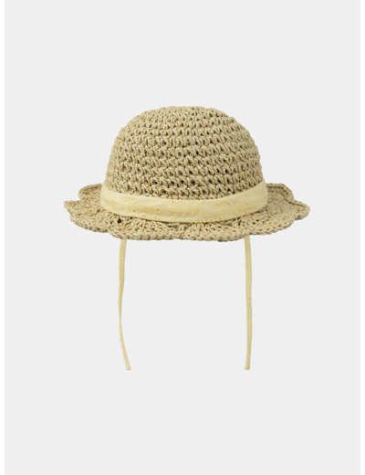 Chapeau de paille ruban