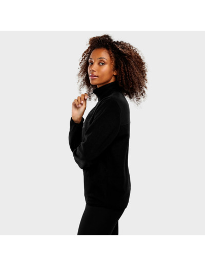 Pull polaire épais femme Sports d'hiver Shadow-W Noir