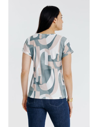 Tee-shirt imprimé manches courtes