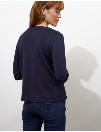 Gilet uni MARINE Femme