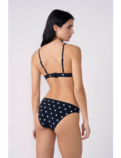 Triangle haut de maillot à pois