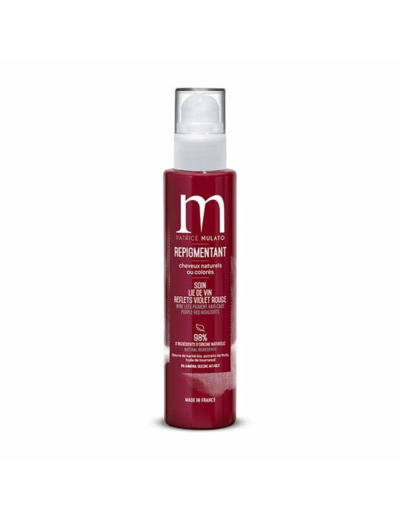 Soin repigmentant cheveux naturels ou colorés lie de vin