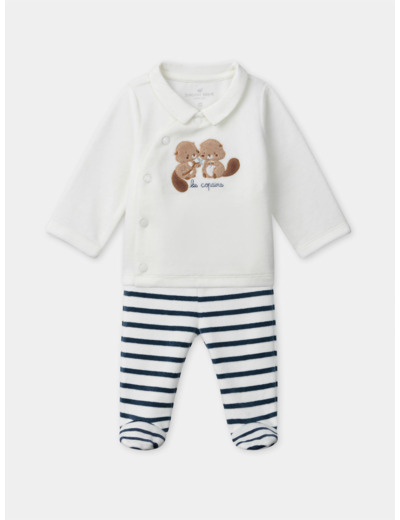 Ensemble naissance en velours