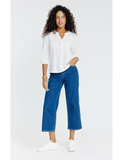 Tee-shirt uni manches 3/4