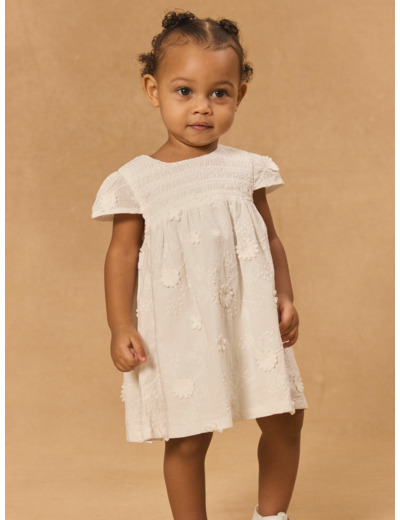 Robe brodée fleuri