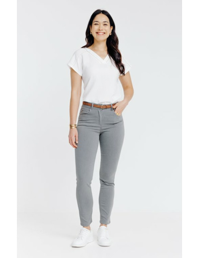 Pantalon détail zip et ceinture
