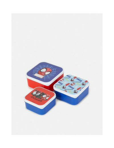 Lot de 3 boîtes à encas empilables MARVEL Spider-Man