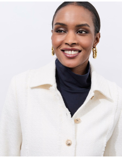 Veste en tweed ECRU Femme