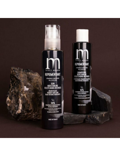 Soin repigmentant cheveux naturels ou colorés noir d'aniline