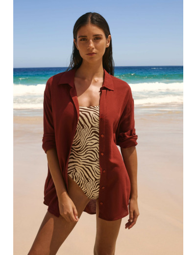 Chemise avec lin,Chemise avec lin;${refinementColor}