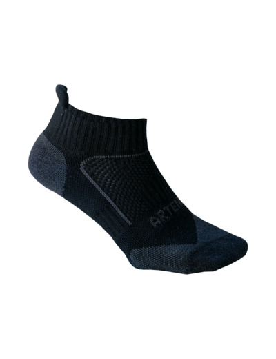 CHAUSSETTES DE SPORT BASSES ARTENGO RS 900 NOIR GRIS LOT DE 3