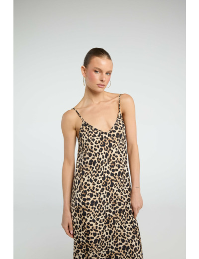 Robe maxi ample et ajustée