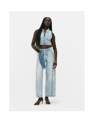 Jean à lacets sur le devant Rita Ora