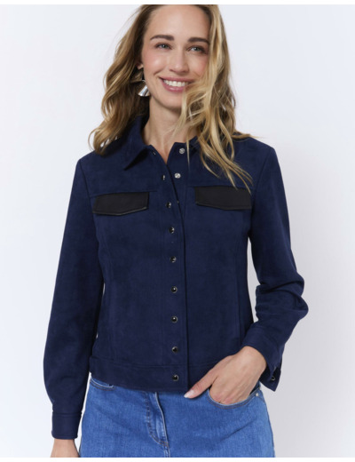 Blouson court uni MARINE Femme