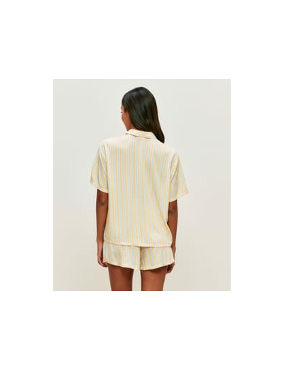 Ensemble chemise et short à rayures