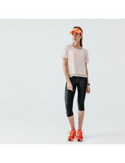 Legging court running Femme - KIPRUN Run 100 noir
