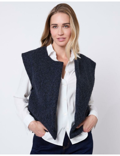 Gilet uni MARINE Femme