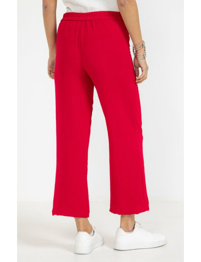 Pantalon fluide large avec ceinture