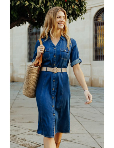 Robe chemise boutonnée