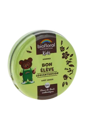 Biofloral Enfant Gommes Bio Bon élève Boîte De 45 G