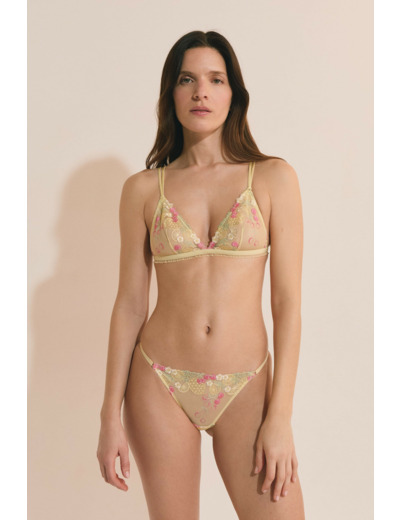 Soutien-gorge triangle avec motifs fruits brodés,Soutien-gorge triangle avec motifs fruits brodés;${refinementColor}