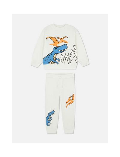 1,5–8 ans | Ensemble sweat-shirt et bas de jogging à motif dinosaures